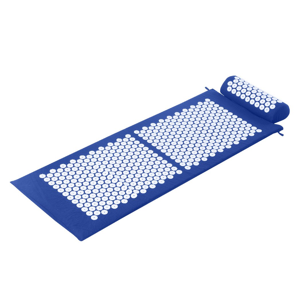 Health Fitness&Sport Muscle tension and pain relief Acupressure Mat Blue 130 x 50cm