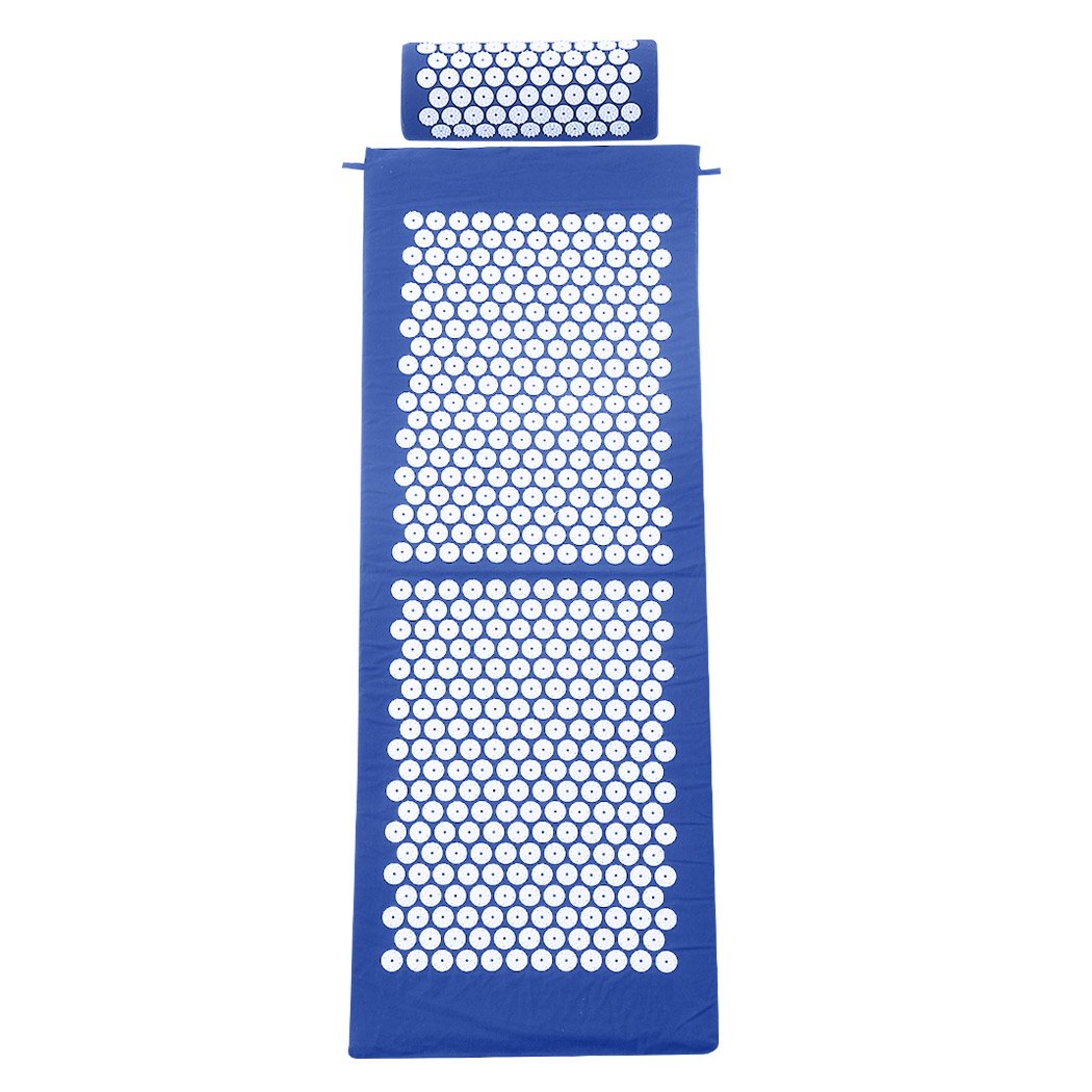 Health Fitness&Sport Muscle tension and pain relief Acupressure Mat Blue 130 x 50cm