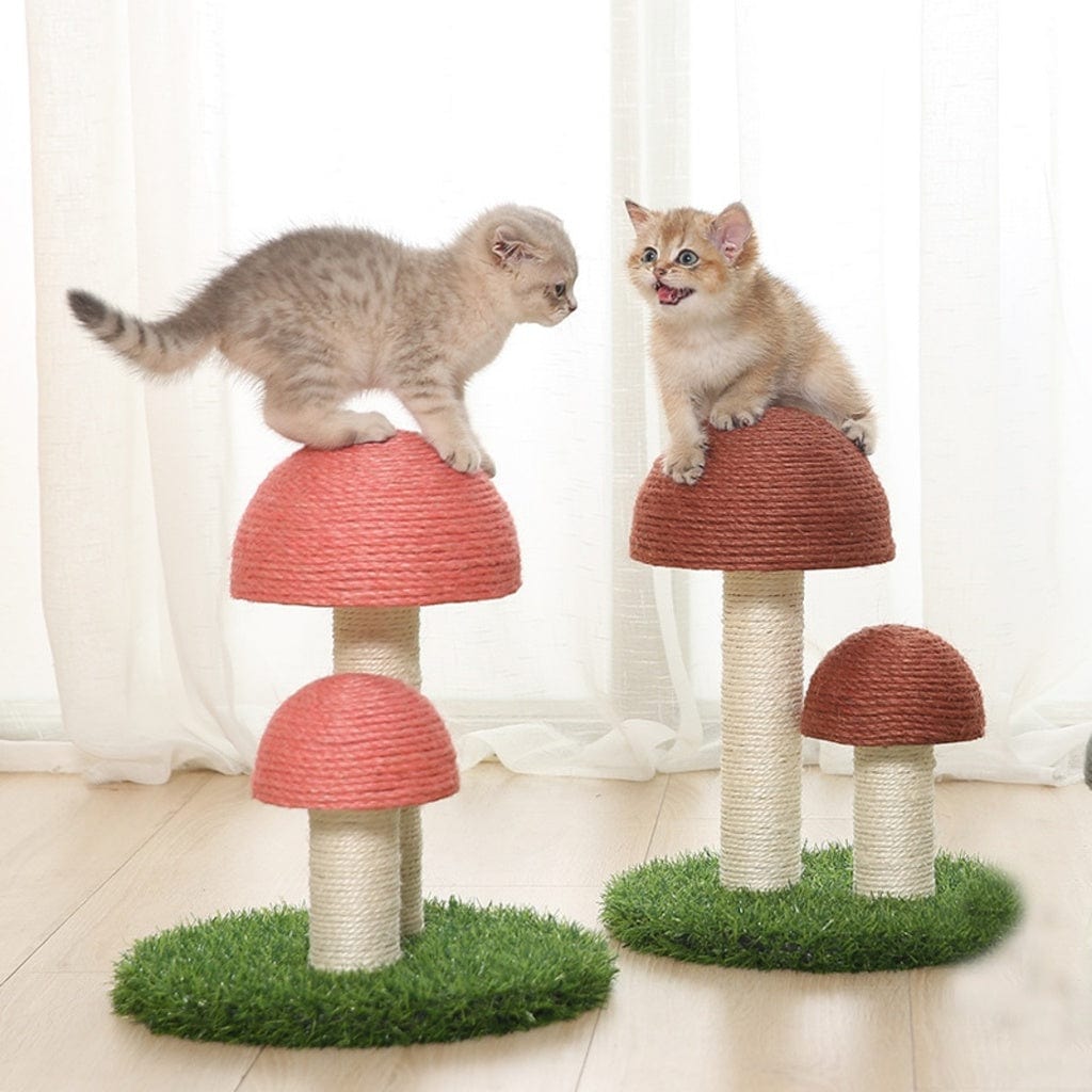 Mushroom Cat Scratcher 33cm Pink