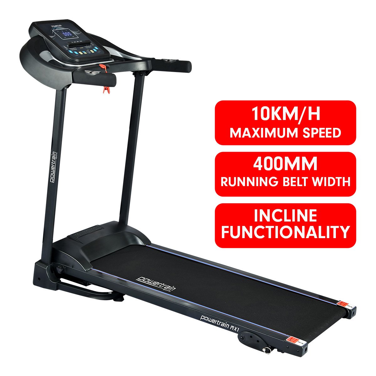 cardio MX1 Foldable Home Treadmill for Cardio Jogging Fitness