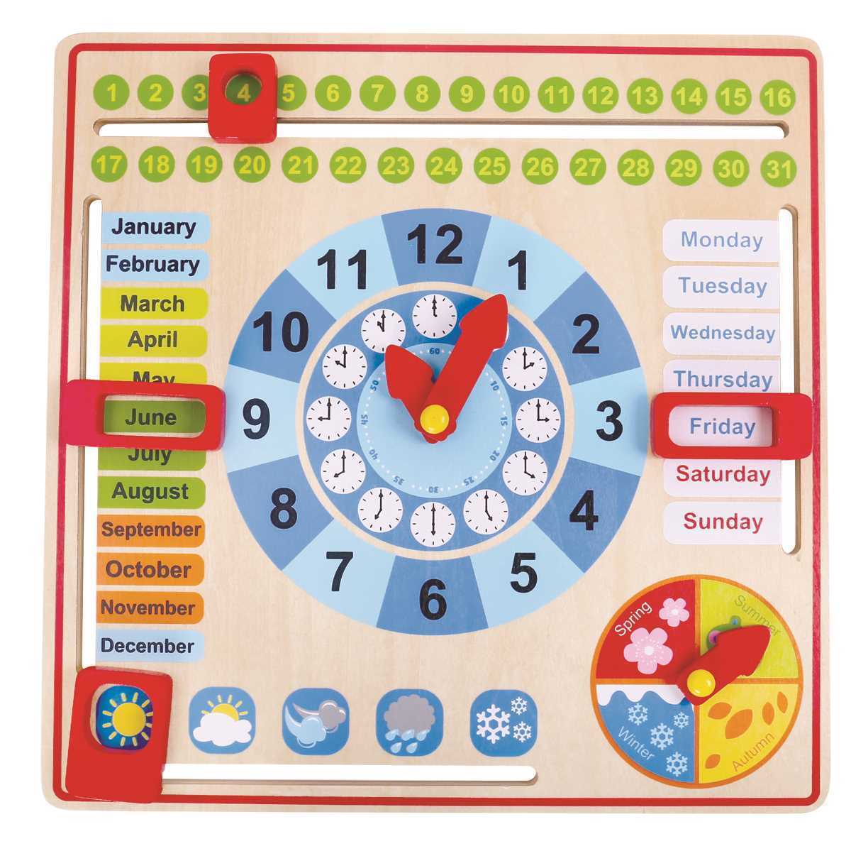 My Calendar With Wooden Hands