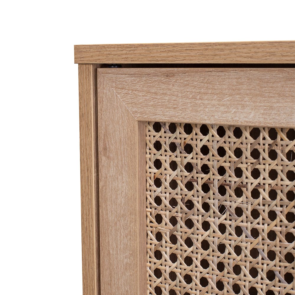 Natura Rattan Bedside Table With 2 Drawers