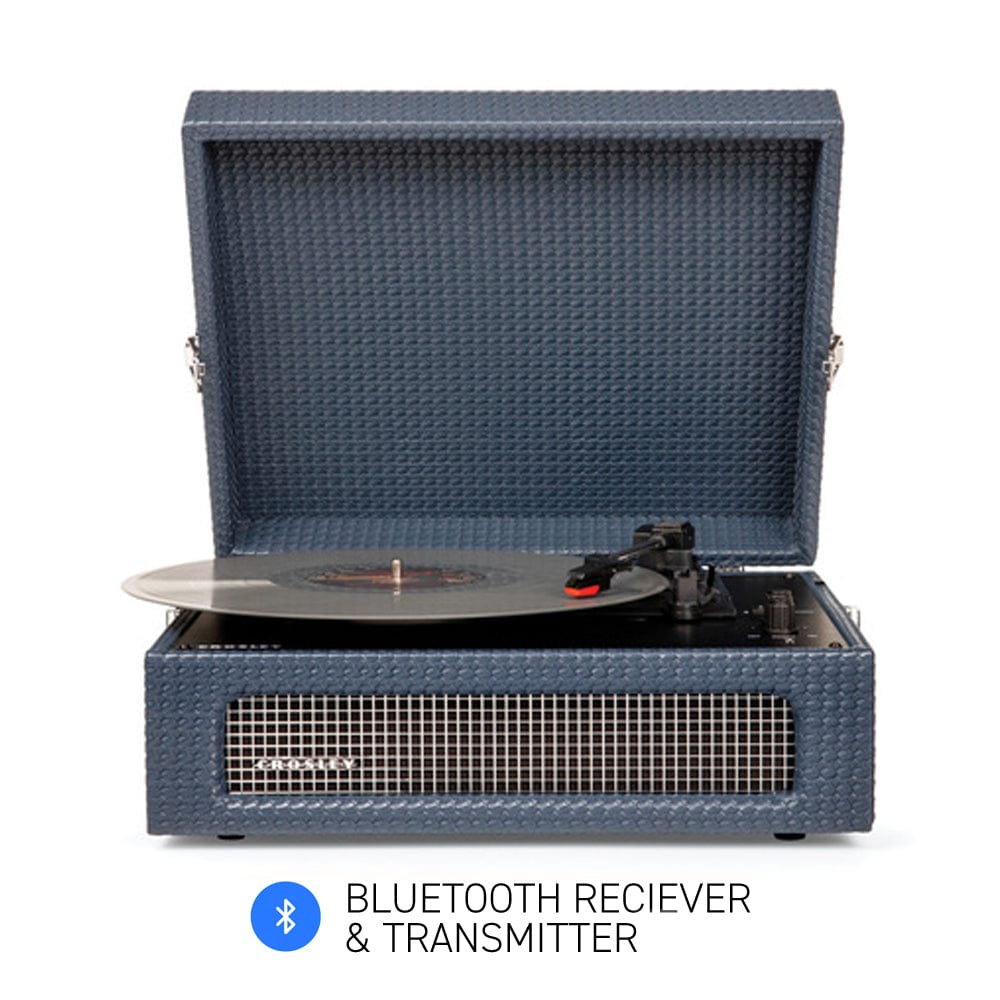 Navy - Bluetooth Portable Turntable