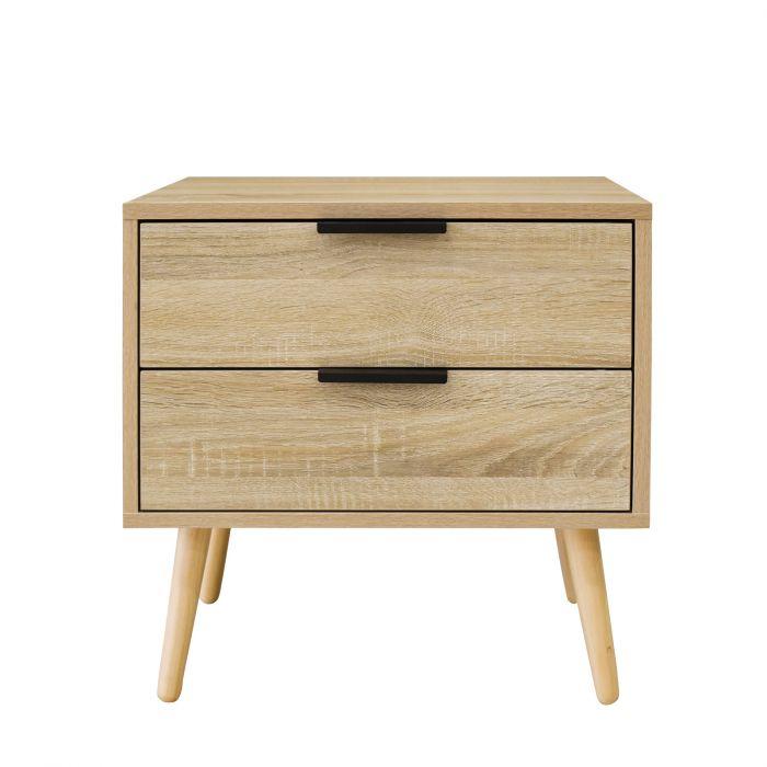 Neutral wood Decor Paddington Bedside Table