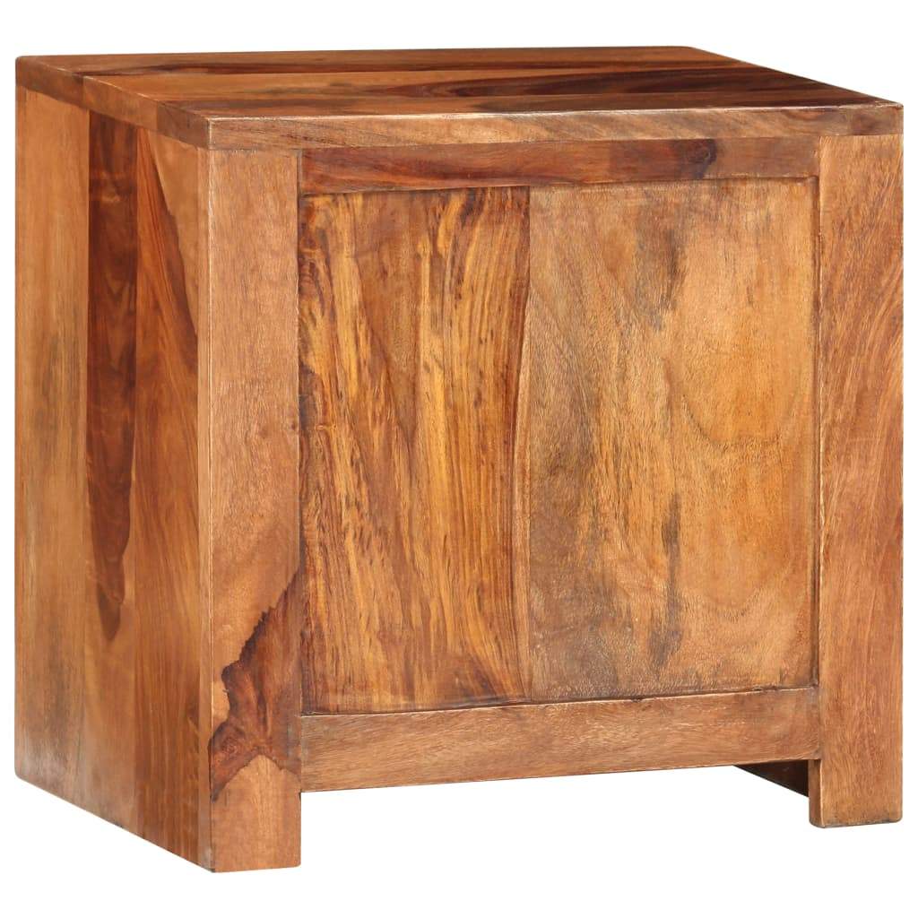 vidaxl35- Nightstand With 1 Drawer Solid Sheesham Wood