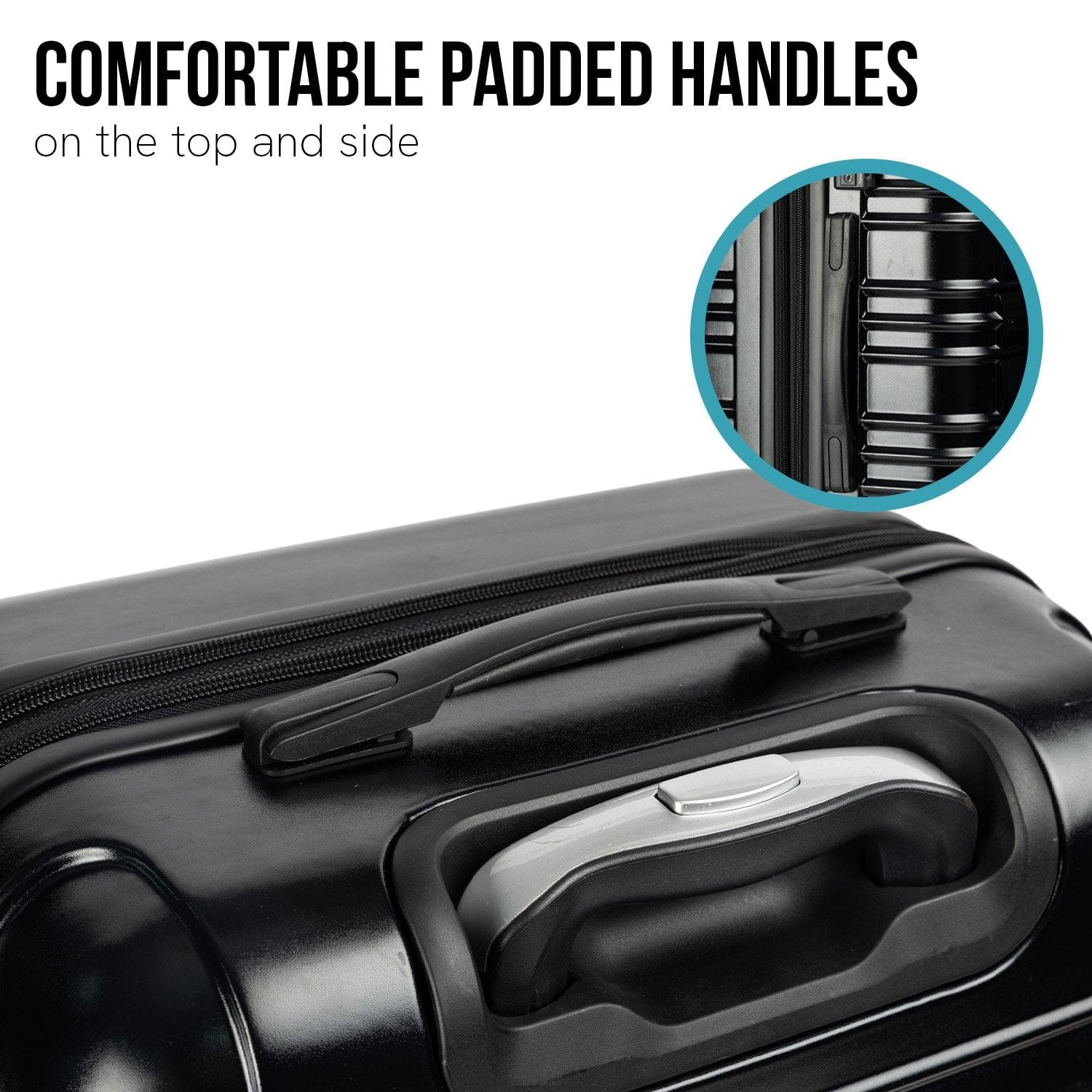 Noctis Suitcase 24in Hard Shell ABS+PC - Stygian Black