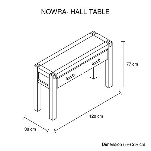 Nowra 2 Drawer Hall Table