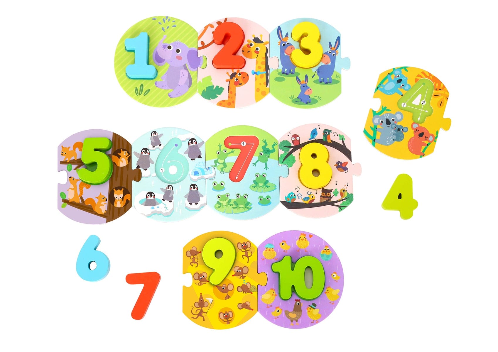 Number Puzzle In Carry Box