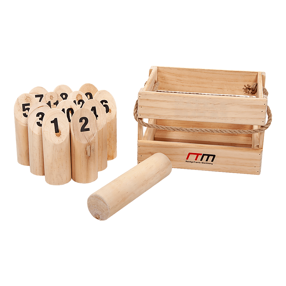 Number Toss Wooden Set Outdoor Games with Carry Case