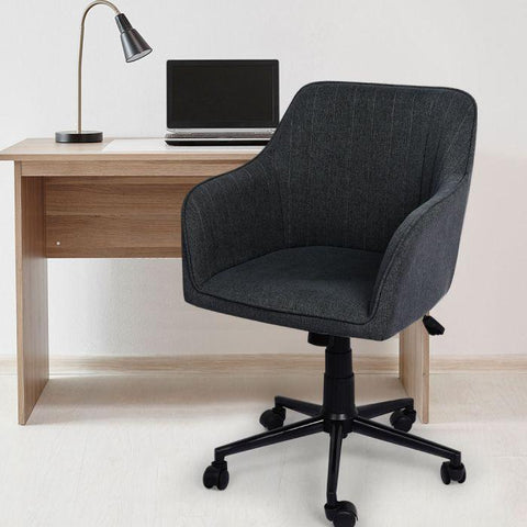 Office Chair Fabric Computer Gaming Chairs Executive Adjustable Black