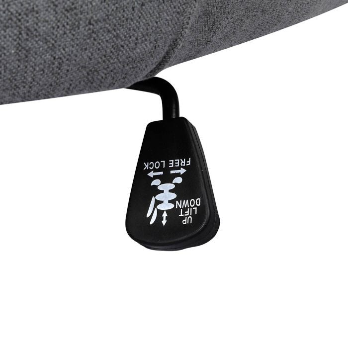 Office Chair Fabric Computer Gaming Chairs Executive Adjustable- Grey