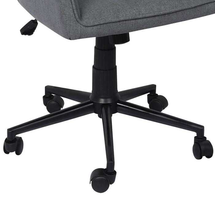Office Chair Fabric Computer Gaming Chairs Executive Adjustable- Grey