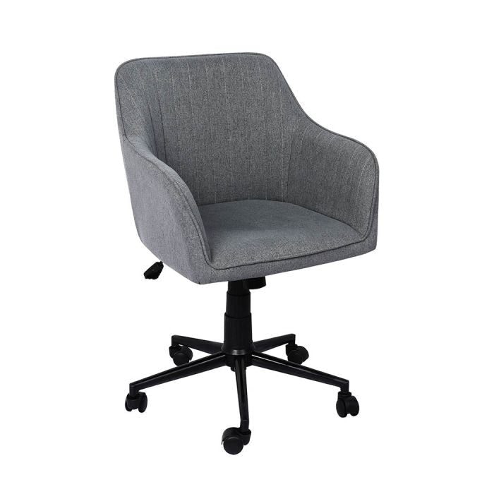 Office Chair Fabric Computer Gaming Chairs Executive Adjustable- Grey