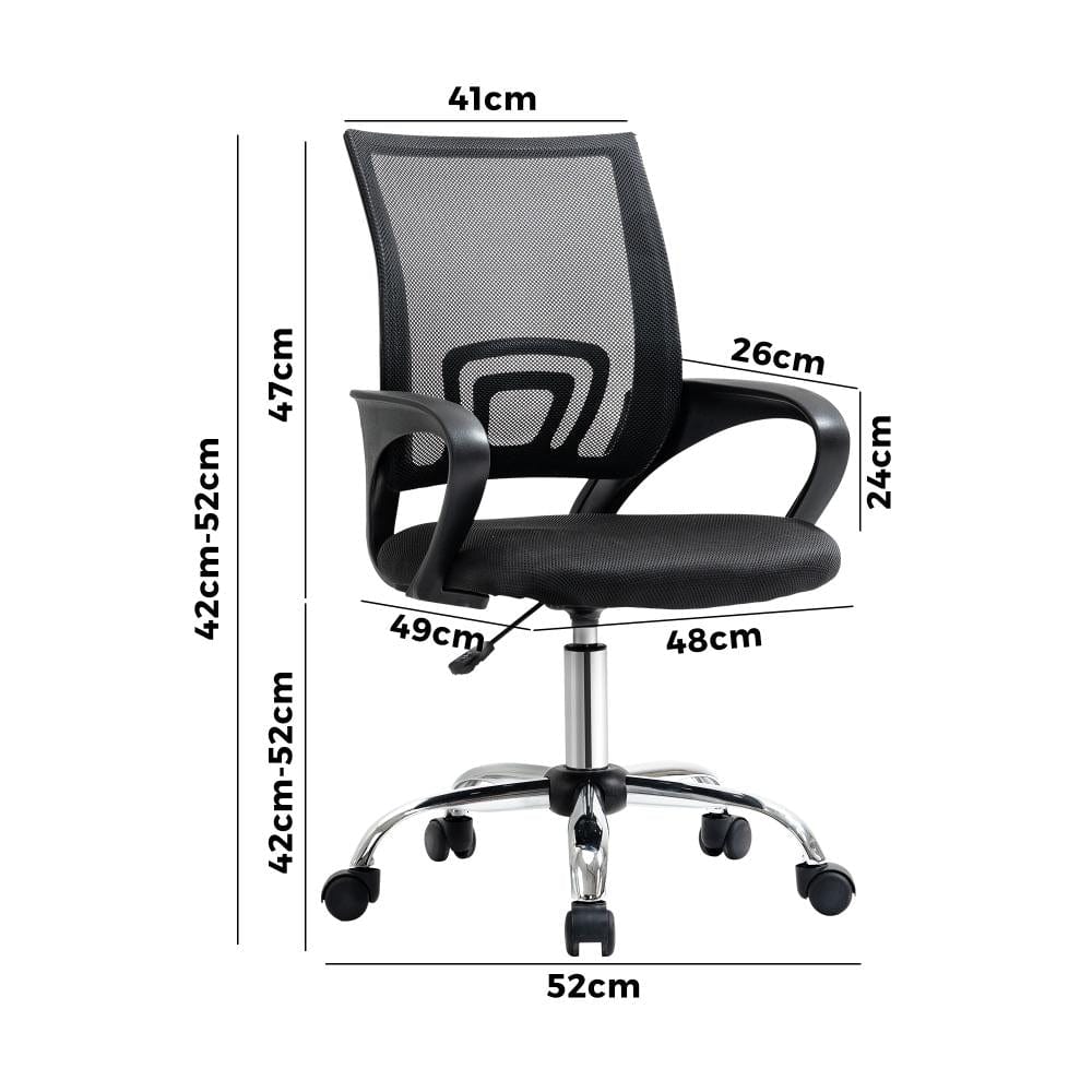 Office Gaming  Chair Computer Mesh Chairs Executive Foam Seat Black