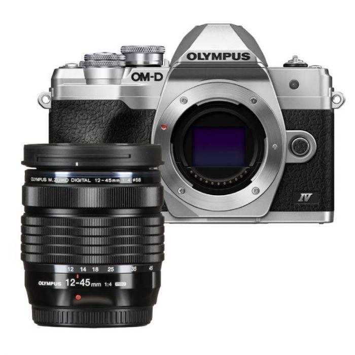 Olympus Mark IV/4 Silver Camera with M.Zuiko Pro 12-45mm f/4.0 Lens