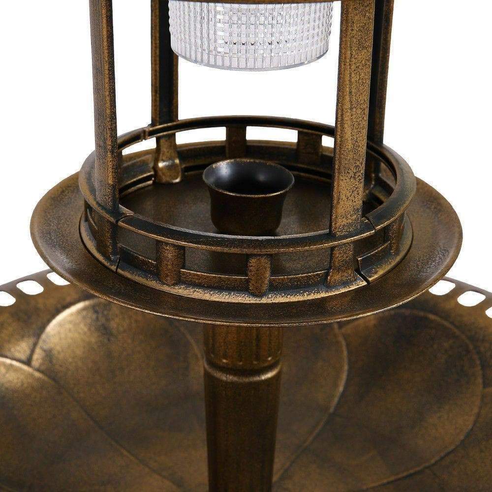 pet products Ornamental Solar Light Garden Bird Bath Feeder