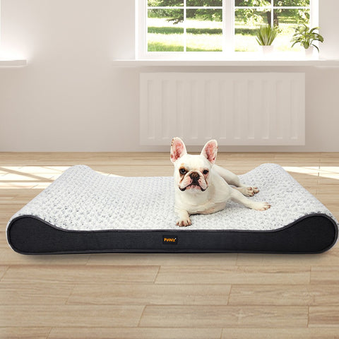 Pet Products orthopaedic memory foam pet bed large- Grey