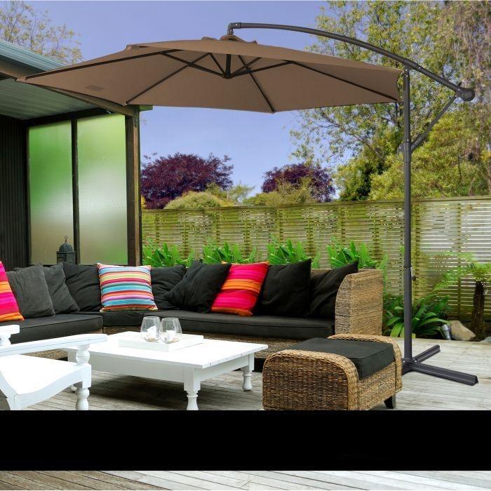 Outdoor 3 Meter Hanging and Folding Umbrella with Outdoor Furniture - photo 8
