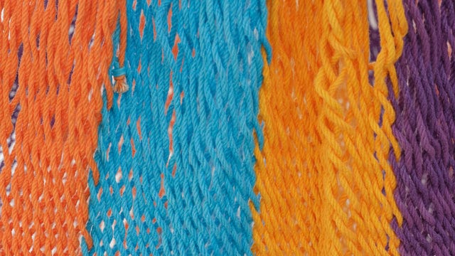 Outdoor Cotton Mexican Hammock Chair in Alegra Colour