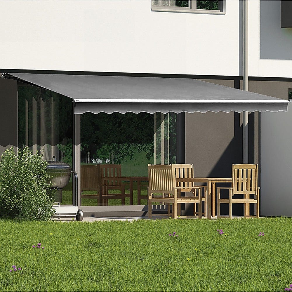 Outdoor Folding Arm Awning Retractable Sunshade Canopy