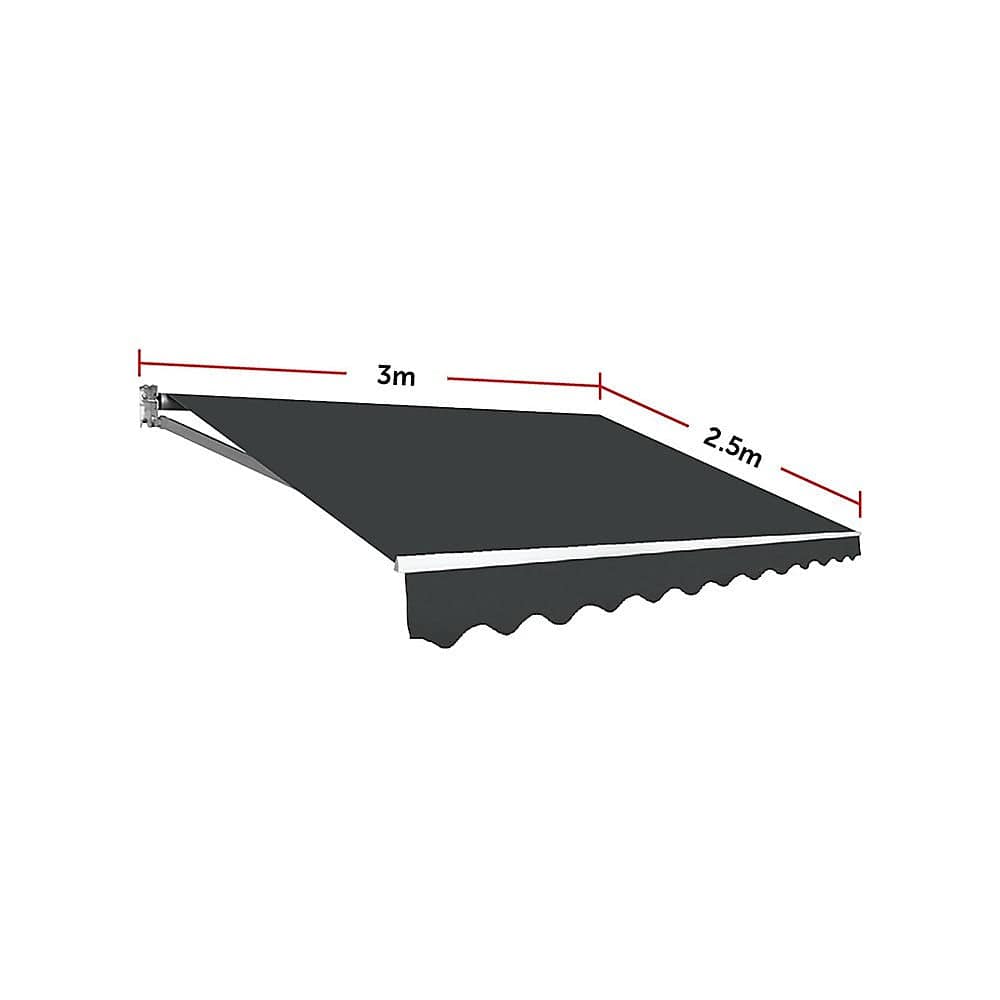 Outdoor Folding Arm Awning Retractable Sunshade Canopy