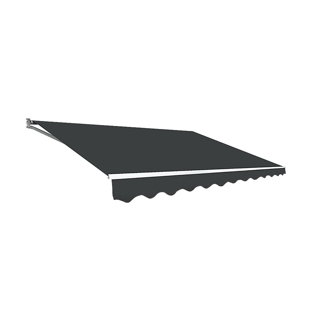 Outdoor Folding Arm Awning Retractable Sunshade Canopy Grey