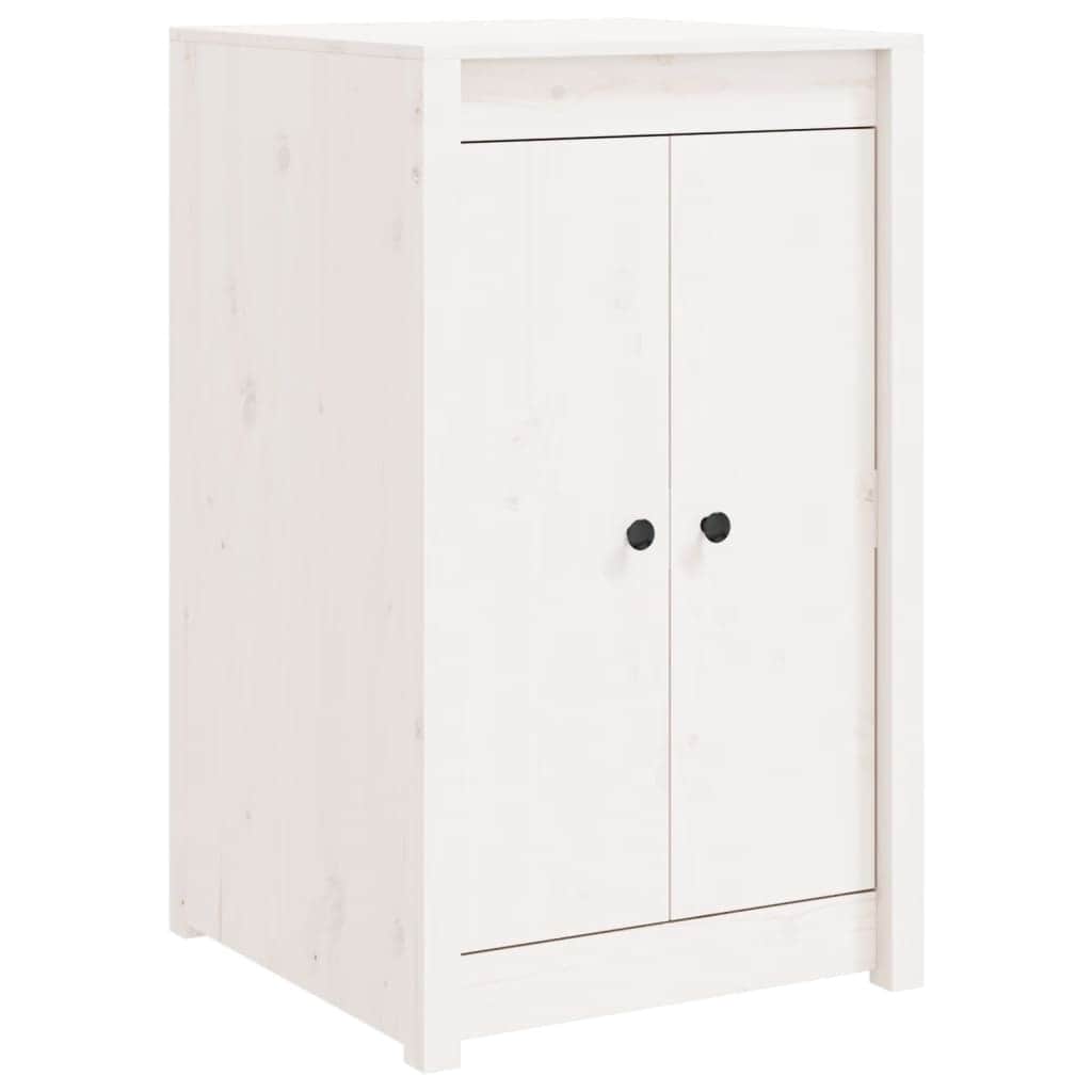Outdoor Kitchen Cabinet Solid Wood Pine White/Brown