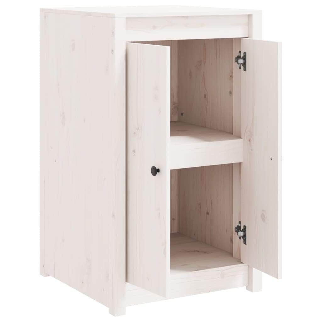 Outdoor Kitchen Cabinet Solid Wood Pine White/Brown