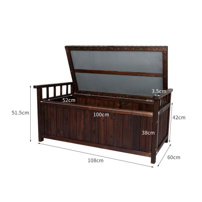 Outdoor Storage Box Garden Bench Tool Toy Chest Furniture Container Shed, Storage & Organisation