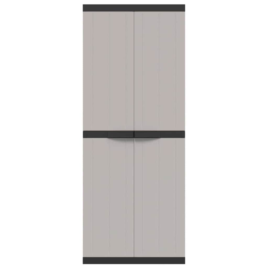 Outdoor Storage Grey and Black Cabinet