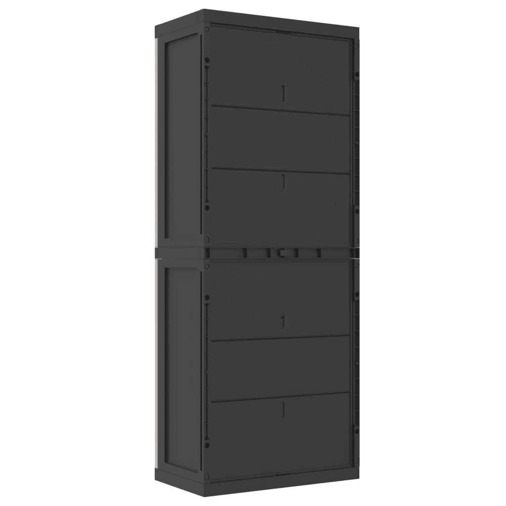 Outdoor Storage Grey and Black Cabinet