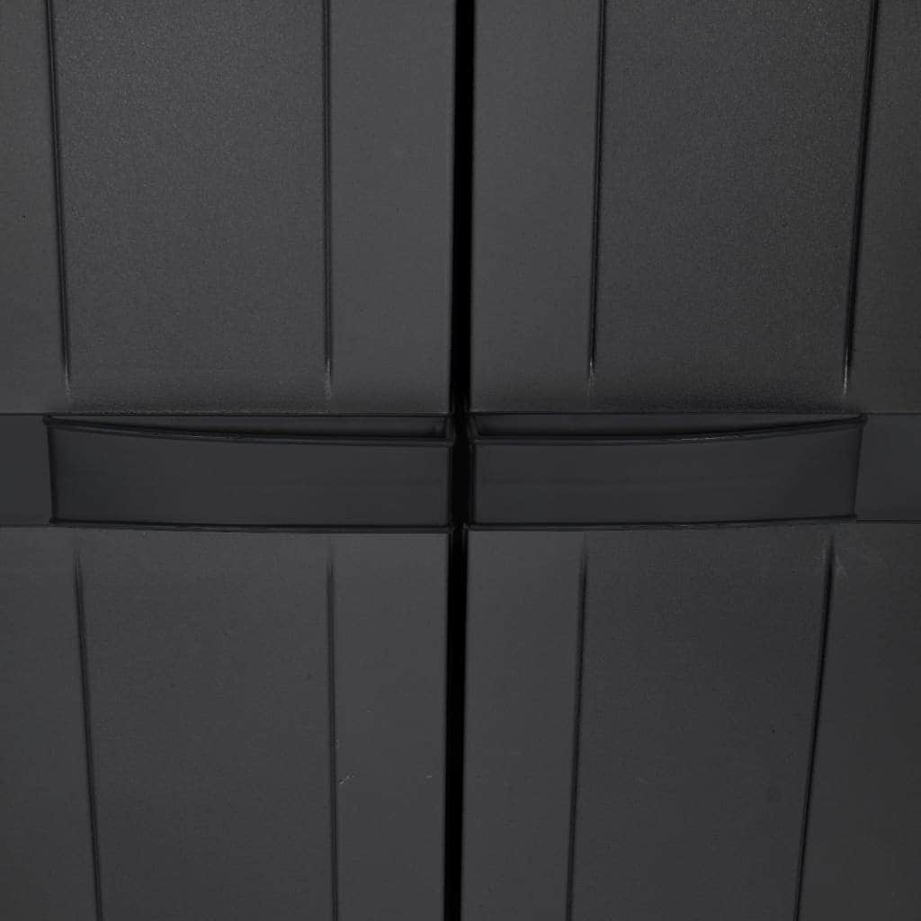 Outdoor Storage Grey and Black Cabinet