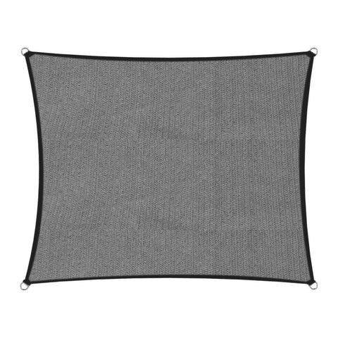 Outdoor Sun Shade Sail Canopy Grey Square 4M