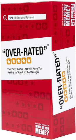 Over-Rated Card Game