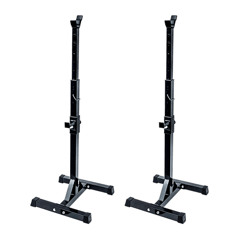 Pair of Adjustable Squat Rack Sturdy Steel Barbell Bench Press Stands GYM/HOME