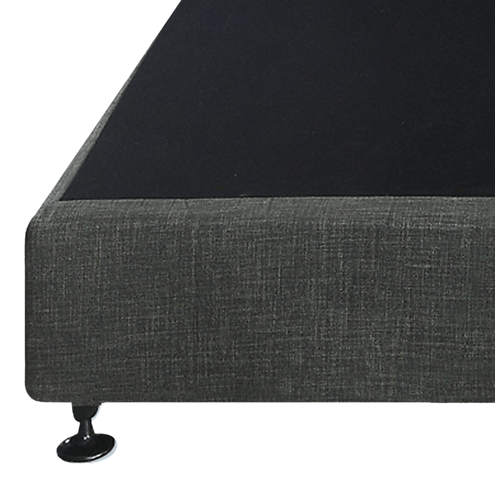 Palermo King Ensemble Bed Base Platinum Graphite Linen Fabric