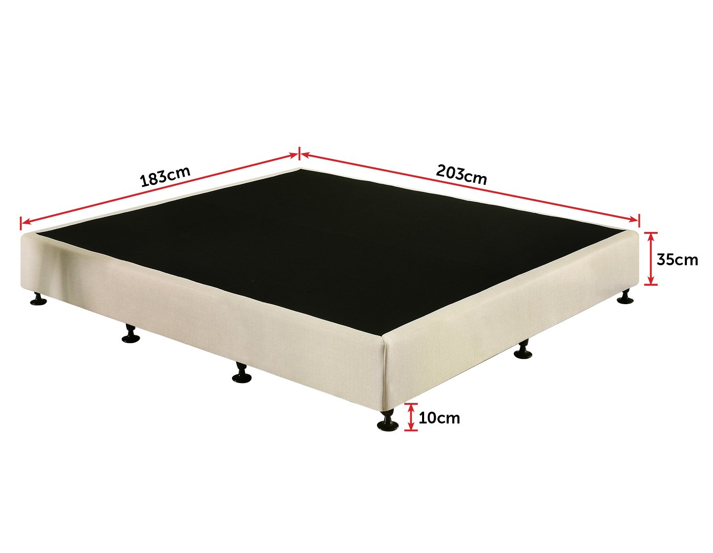 Bedroom Palermo King Ensemble Bed Base Platinum Natural Sand Linen Fabric