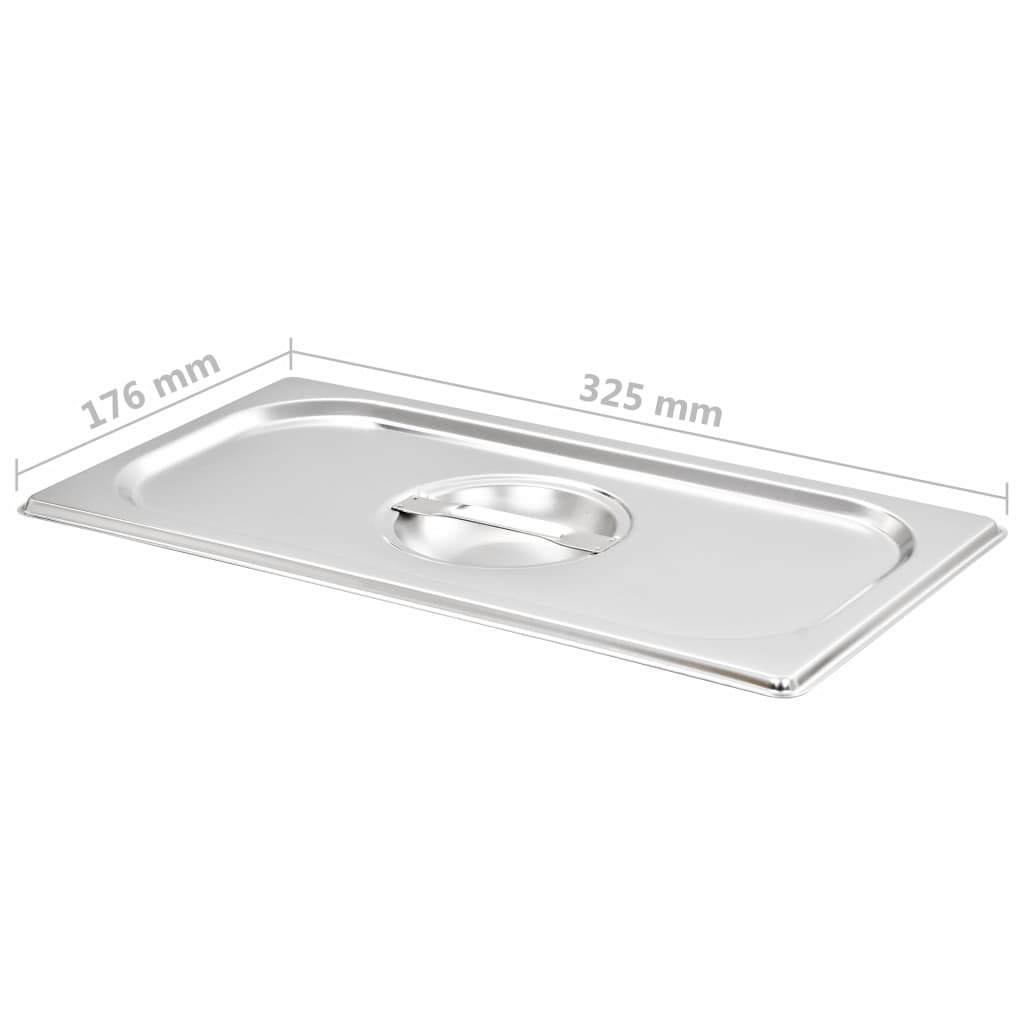Pan Lids 4 pcs GN 1/3 325x176 mm Stainless Steel
