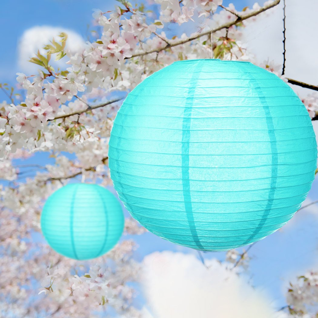 Party Supplies Paper Lanterns Sky Blue Colour