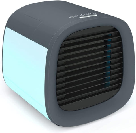 Personal Portable Air Cooler and Humidifier, with USB Connectivity and LED Light, Grey