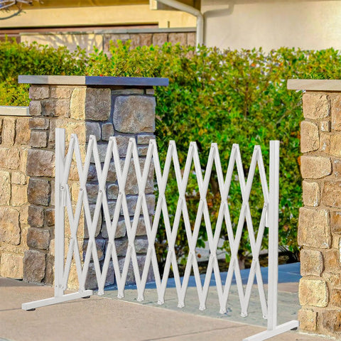 Pet Baby Safety Fence Security Gate Barrier Indoor Outdoor White