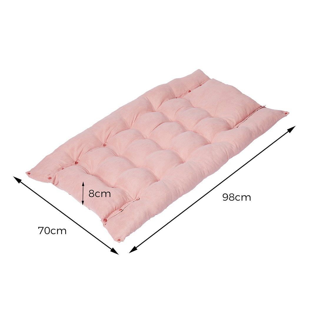 Pet Bed Pet Bed 2 Way Use Dog Cat Soft Warm Calming Mat Pink L