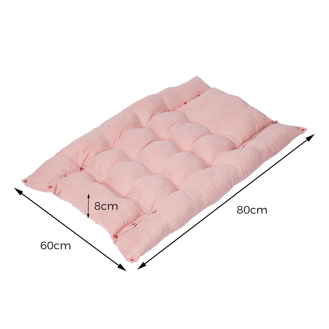 Pet Bed Pet Bed 2 Way Use Dog Cat Soft Warm Calming Mat Pink M