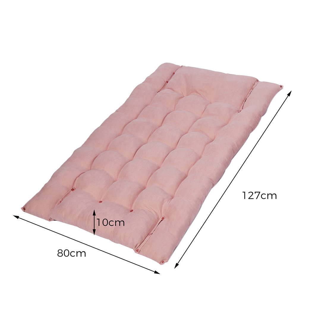 Pet Bed Pet Bed 2 Way Use Dog Cat Soft Warm Calming Mat Pink XL