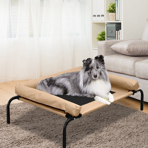 Pet Products Pet Bed Heavy Duty Frame Hammock  Trampoline Tan