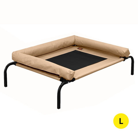 Pet Bed Heavy Duty Frame Hammock  Trampoline Tan