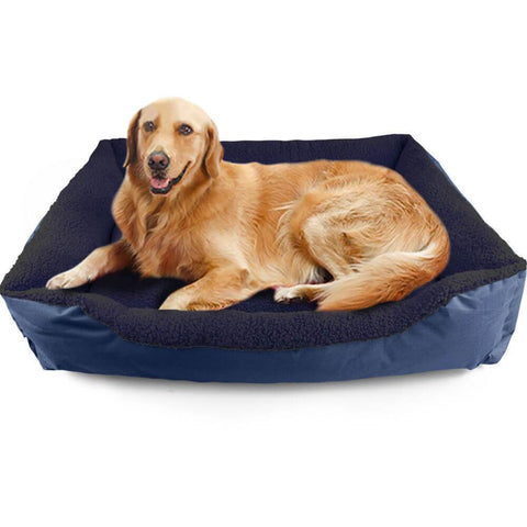 pet products Pet Bed Mattress Dog Cat Pad Mat Cushion Soft Winter Warm Large Blue