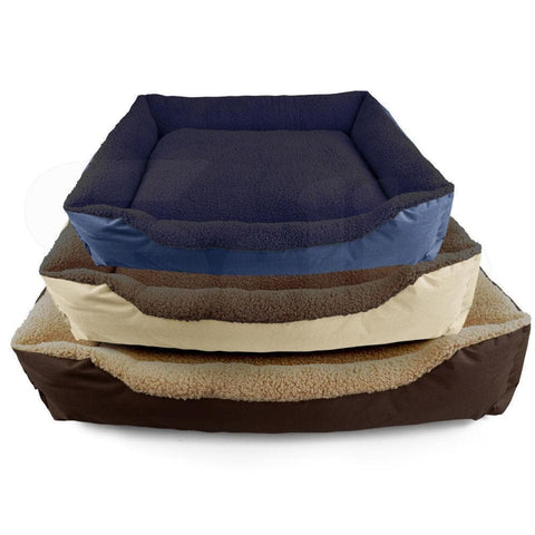 Pet Bed Mattress Dog Cat Pad Mat Cushion Soft Winter Warm Large Blue