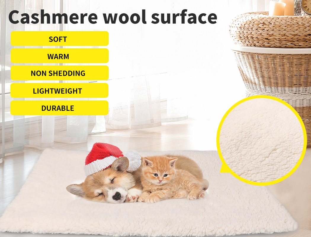 pet products Pet Bed Pad Soft Plush Pillow Mat L