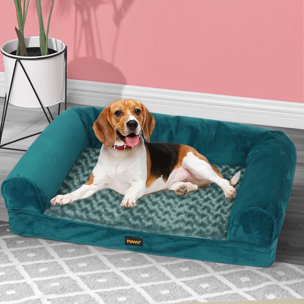 Pet Bed With Soft Warm Mattress Dog Sofa Cushion Pillow Mat Plush M